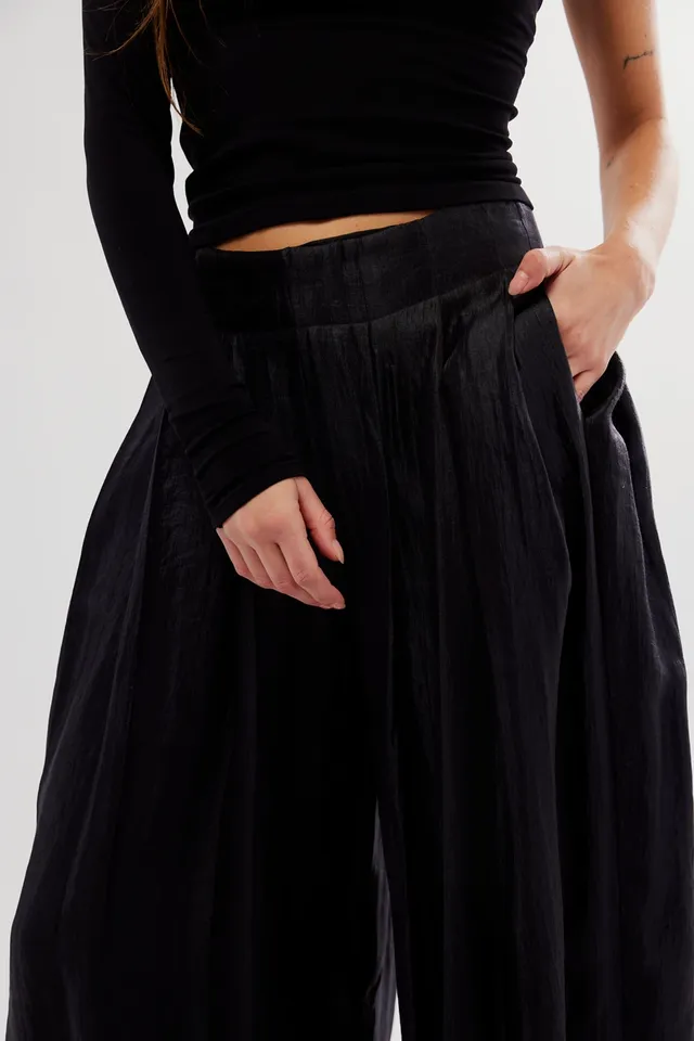 Buy Ardene Pleated Wide Leg Pants In Black