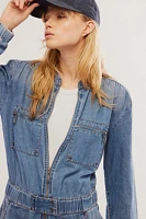 OneTeaspoon Chambray Romance Zipped-Up Jumpsuit