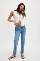 Wrangler Sunset Mid-Rise Straight Jeans