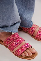 Hyacinth Embroidered Sandals