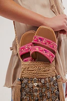 Hyacinth Embroidered Sandals