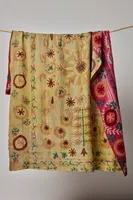 Vintage Embroidered Throw