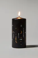 Orna X FP Handpainted Pillar Candle