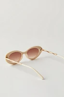 Ella Slim Oval Sunglasses