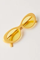 Ella Slim Oval Sunglasses