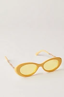 Ella Slim Oval Sunglasses