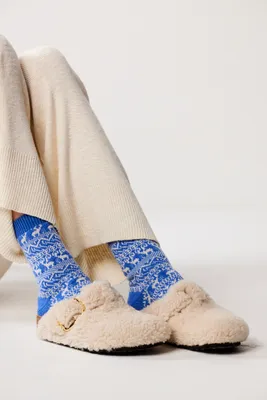 Cashmere Reindeer Fairisle Socks
