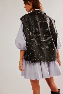 OneTeaspoon Studded Eagle Leather Vest