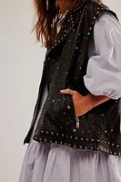 OneTeaspoon Studded Eagle Leather Vest