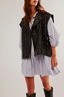 OneTeaspoon Studded Eagle Leather Vest