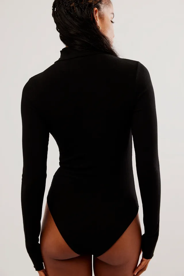 Buy LULU & SKY Plus Size Turtle Neck Zipper Bodysuit - Swimwear for Women  26155538