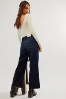 RE/DONE High-Rise Wide-Leg Cropped Jeans