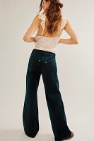 RE/DONE Velvet Workwear Wide-Leg Jeans