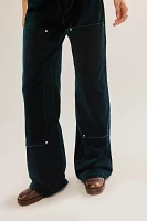 RE/DONE Velvet Workwear Wide-Leg Jeans