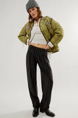 Norma Kamali Low-Rise Pleated Trousers