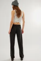Norma Kamali Low-Rise Pleated Trousers