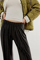 Norma Kamali Low-Rise Pleated Trousers