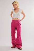 Denimist Wide-Leg Cargo Pants