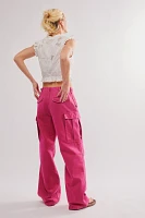 Denimist Wide-Leg Cargo Pants