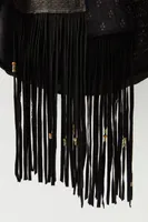 Yazmine Embellished Fringe Bag