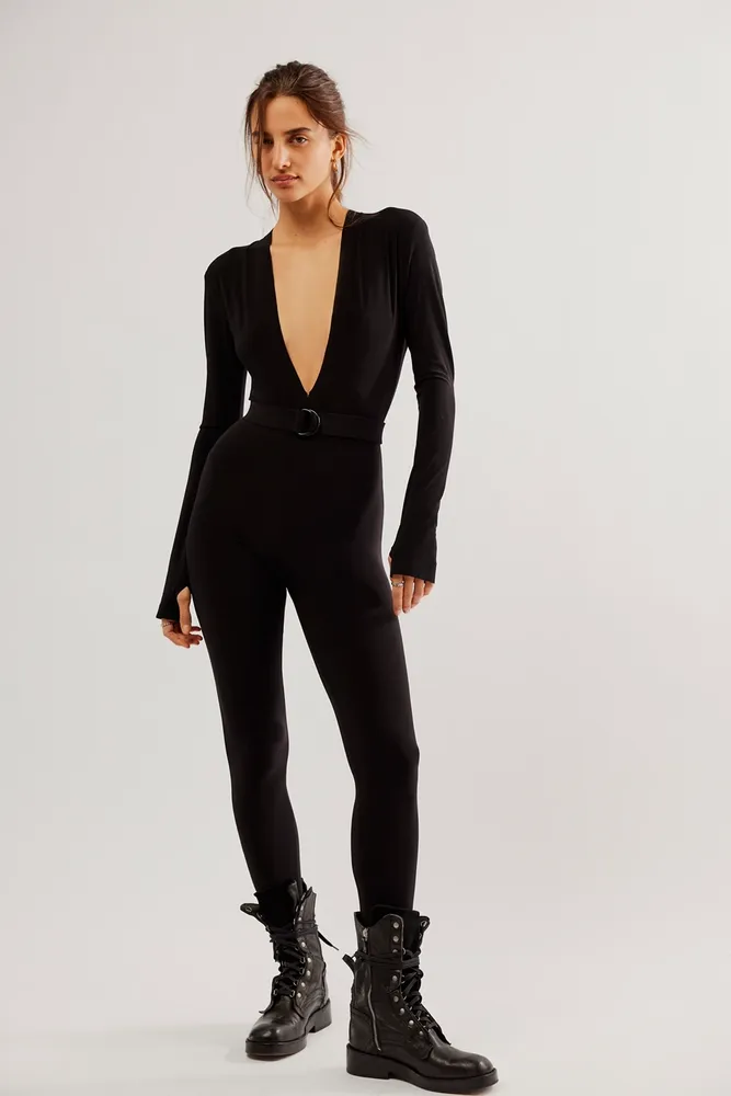 Norma Kamali Deep V Catsuit