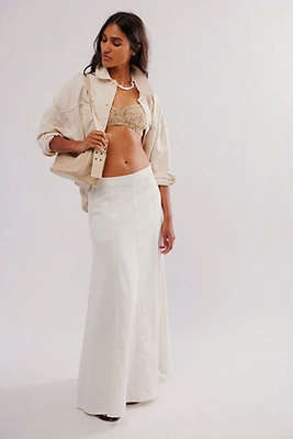 We The Free Catch Sun Denim Maxi Skirt