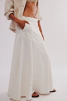 We The Free Catch Sun Denim Maxi Skirt