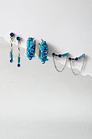 Crystal Hoop Earring Set