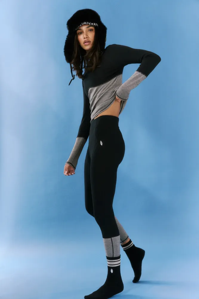 Fabletics Ultra High-Waisted Motion Shine Legging Womens black Size XXS