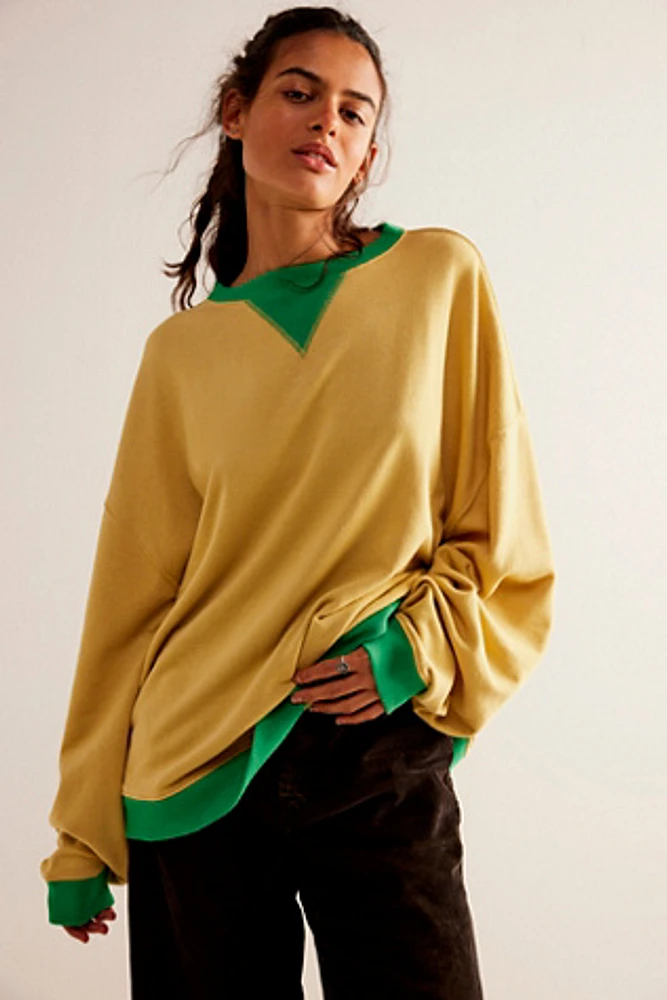 Classic Crew Colorblock Sweatshirt