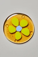 Flower Recycled Glass Coasters