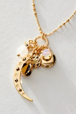 Moon Cluster Pendant Necklace