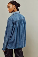 Dr. Collectors Embroidered Sashiko Denim Shirt