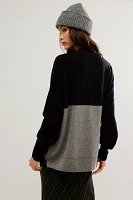 Easy Street Cashmere Colorblock Tunic