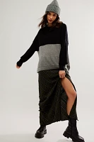 Easy Street Cashmere Colorblock Tunic