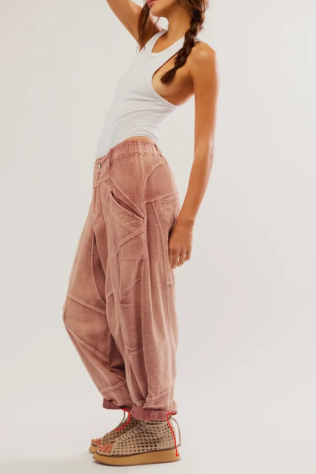 Free People Rock Springs Cotton Ankle Barrel Pants