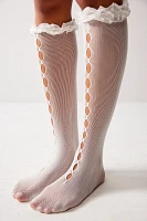 Wednesday Ruffle Tall Socks