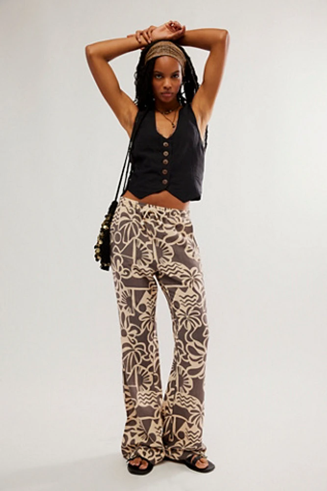 Kinga Csilla Palms Cassie Flare Pants