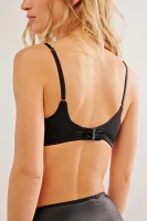 Noir Satin Soft Bra