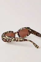 Lele Sadoughi Oceanside Oval Sunglasses