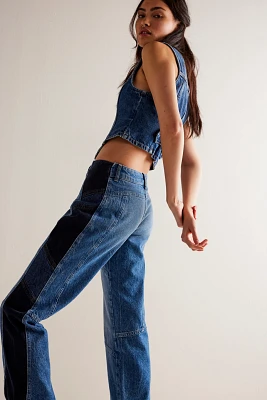 We The Free Moonlit Moto Slim Bootcut Jeans