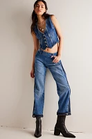 We The Free Moonlit Moto Slim Bootcut Jeans