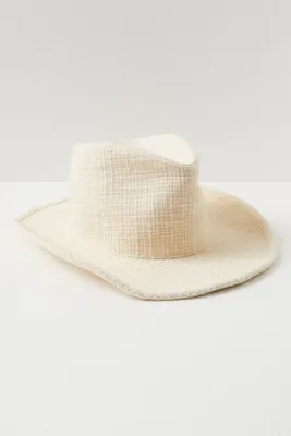 Sandy Ivory Tweed Cowboy Hat