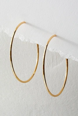 14k Gold Plated Omega Hoops