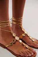 Gold Rush Wrap Sandals