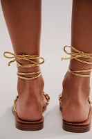 Gold Rush Wrap Sandals