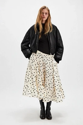 Full Swing Printed Midi Skirt