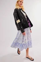 Full Swing Printed Midi Skirt