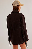 We The Free Fringe Out Suede Jacket