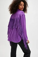 Fringe Out Vegan Suede Jacket